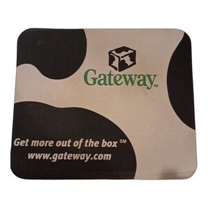 Vintage GATEWAY Computers Mouse Pad COW SPOTS! Some Stains Please See Pictures
